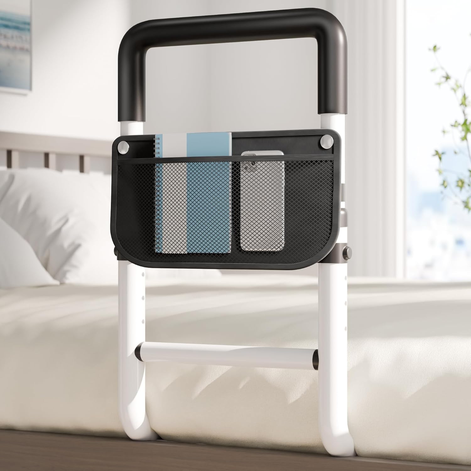 songsoso Adjustable Bed Rail for Seniors, Bedside Support for Elderly, 300 lb


