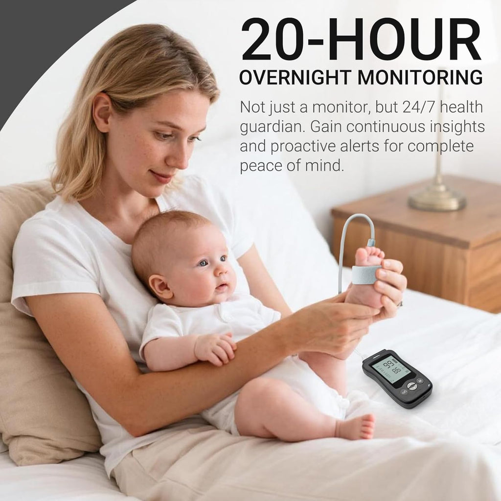 Handheld Fingertip Pulse Oximeter, Medical-Grade SpO2 Monitor for Kids & Adults

