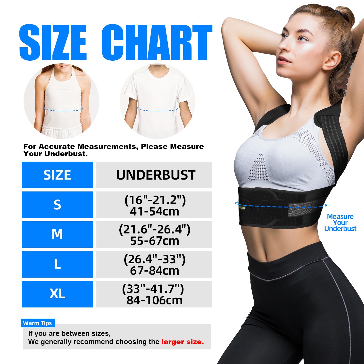 Lexniush Adjustable Posture Corrector for Kids and Teens, Breathable Back Brace

