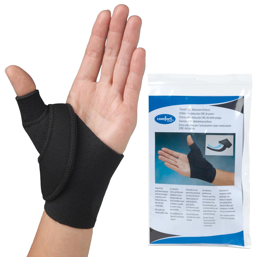 Comfort Cool CMC Abduction Thumb Splint, Moldable Wrap with Thermoplastic Insert

