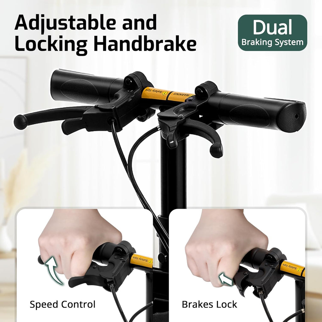 VitaSophy Steerable Knee Scooter with Disc Brake, Foldable Knee Walker for Adults

