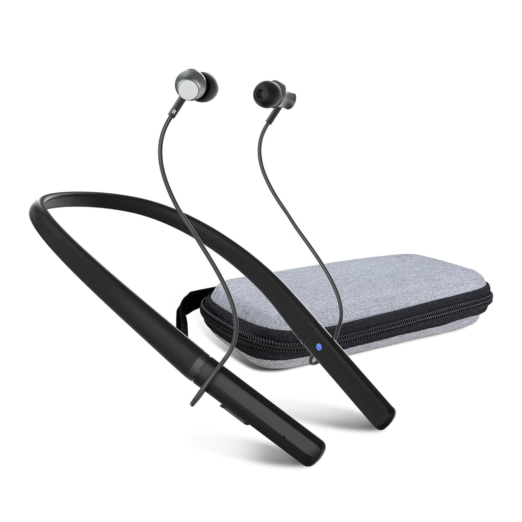 Diggingsound Neckband Rechargeable Hearing Aids Bluetooth Noise Cancelling for Seniors

