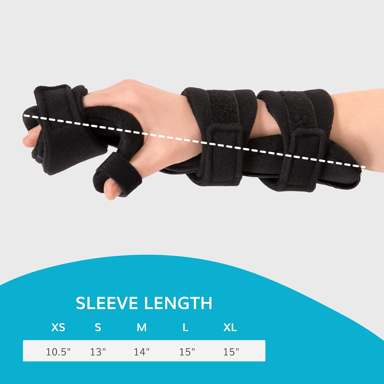 BraceAbility Soft Resting Hand Splint for Stroke Recovery, Carpal Tunnel, Wrist Support

