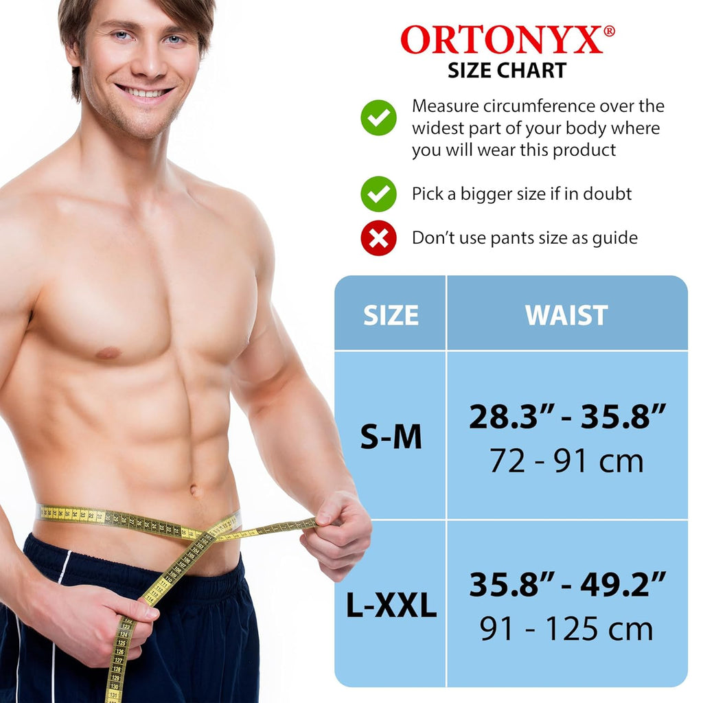 ORTONYX Umbilical Hernia Belt with Compression Pad Abdominal Binder Support

