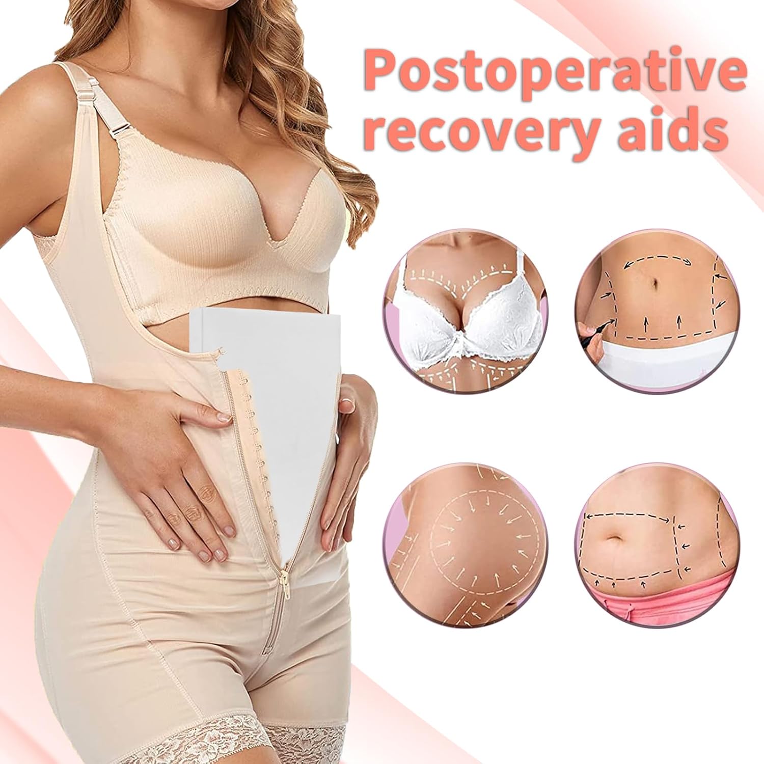 WENSSKKU Lipo Foam Pads Post Surgery Compression Sheets for Liposuction Recovery

