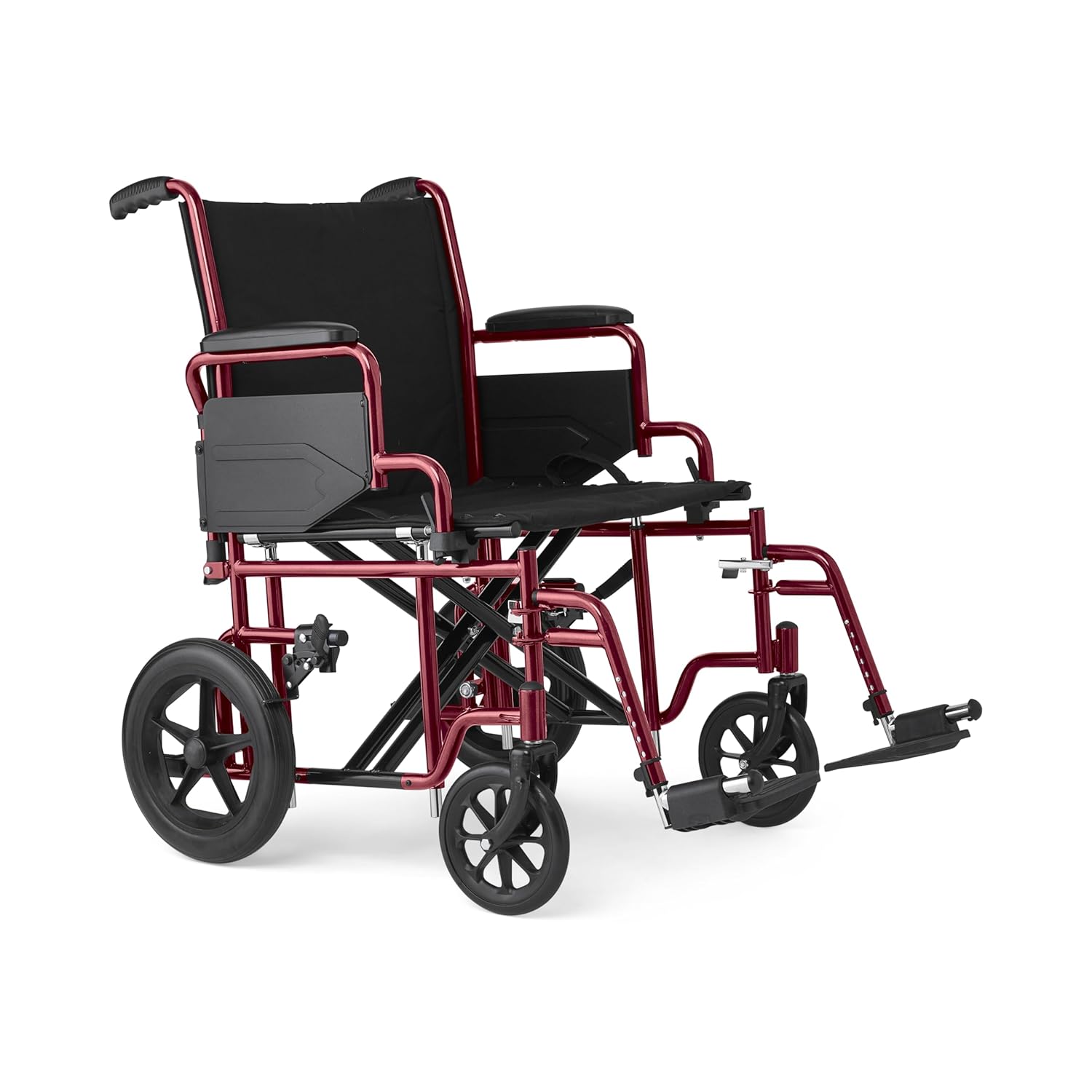 Medline Bariatric Transport Chair for Adults and Seniors, Supports 450 lb


