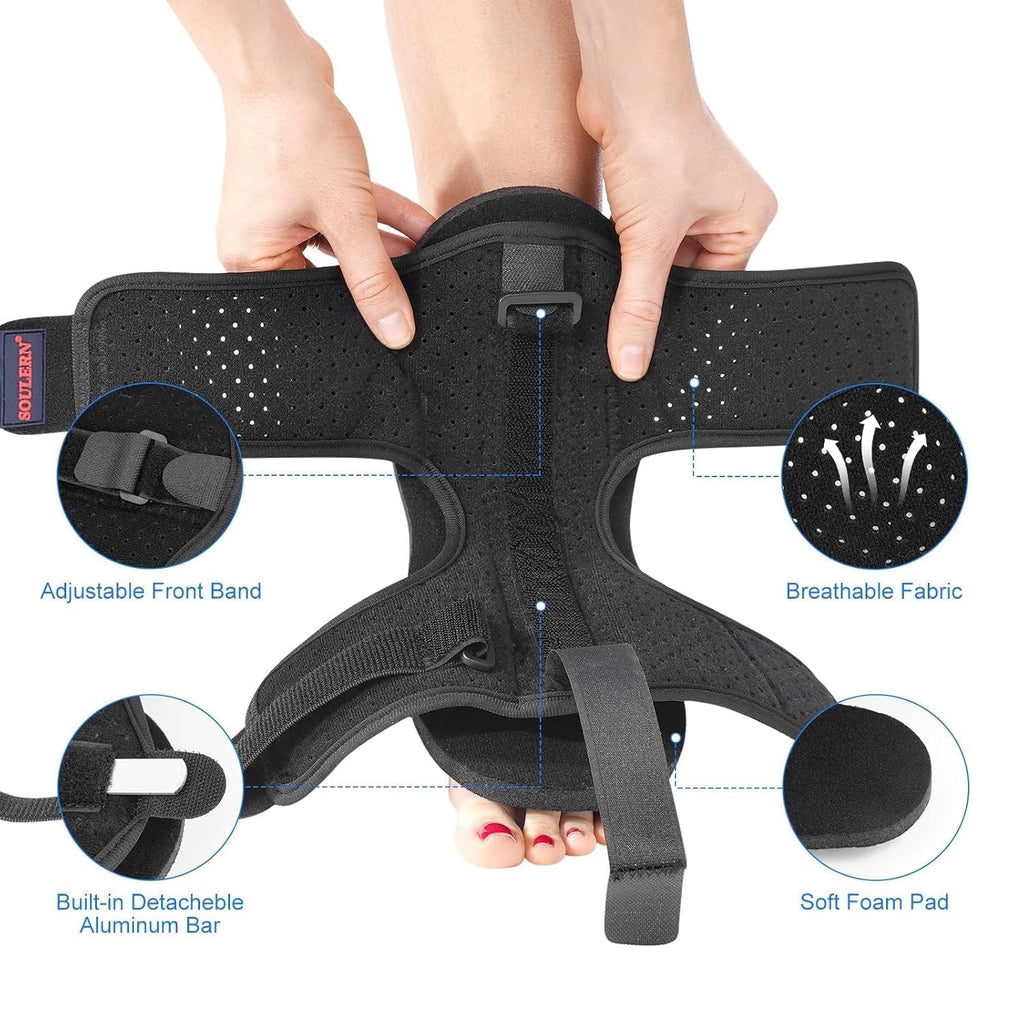 Plantar Fasciitis Night Splint Orthotic Brace for Drop Foot, Adjustable

