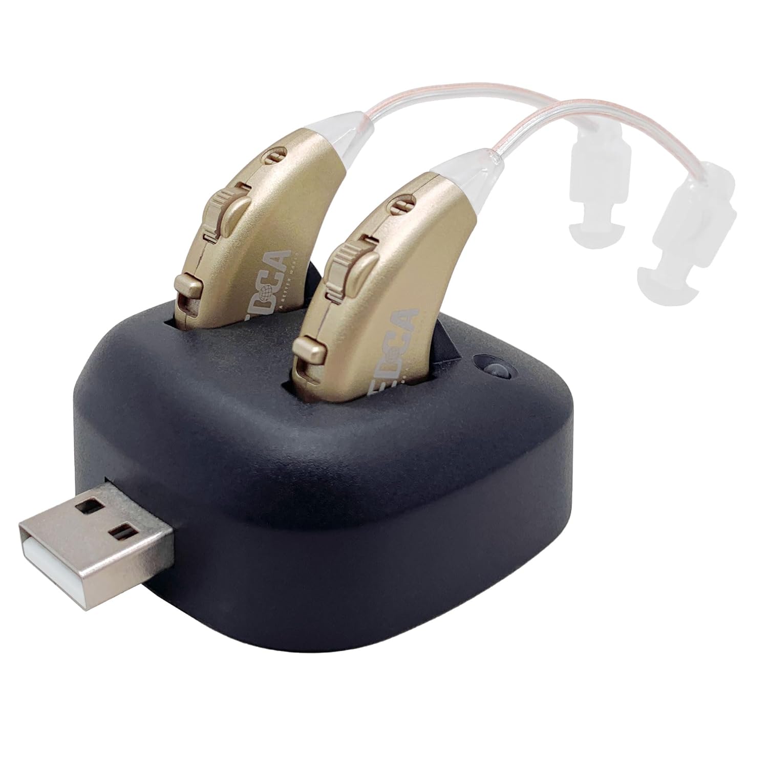 NewEar Rechargeable BTE Digital Hearing Amplifier with USB Dock, Behind-the-Ear

