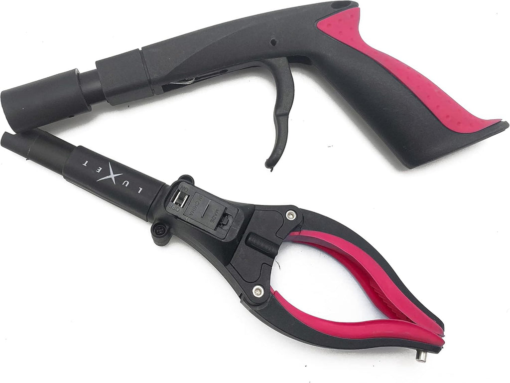 Luxet Magnetic Reacher Grabber Tool with LED, 19 in Aluminum Claw Pickup

