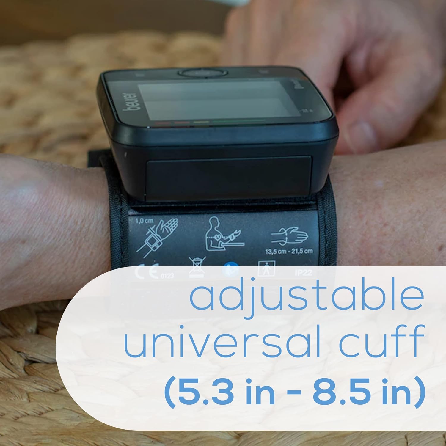 Beurer BC54 Wrist Blood Pressure Monitor with Bluetooth, Irregular Heartbeat, Display

