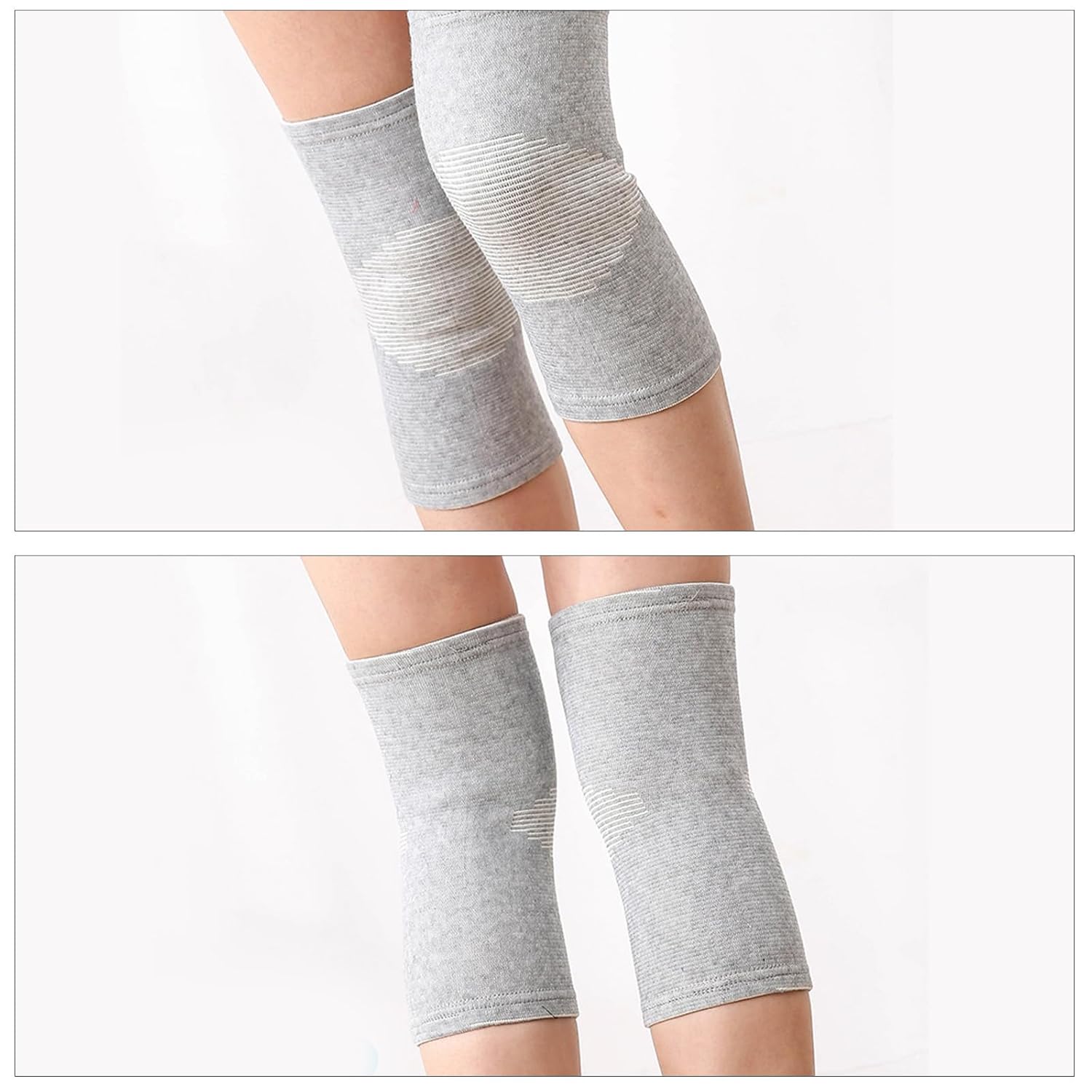 Onecompress Premium Bamboo Knee Sleeve 2-Pack, Compression Support for Knee Pain

