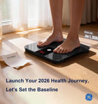 GE Digital Bathroom Scale for Body Weight with Bluetooth, 500 lb Capacity

