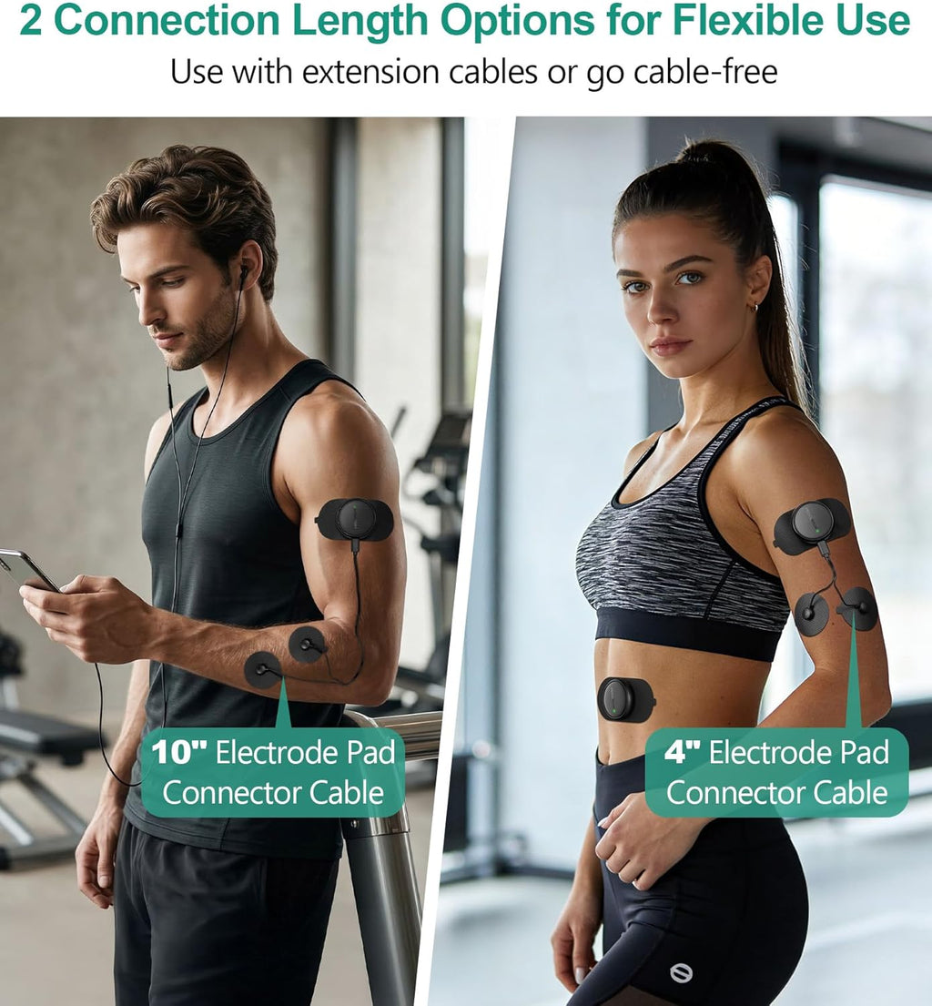 Medcursor Wireless 3-in-1 TENS EMS Relax Dual-Channel Muscle Stimulator with App

