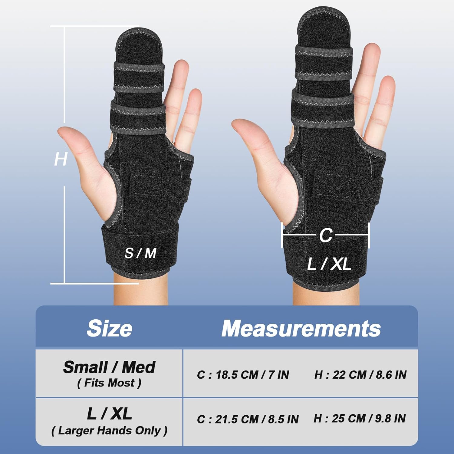 Trigger Finger Splint Hand Brace for Index, Middle, Ring, Little Finger

