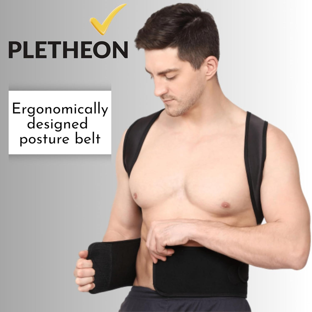 Posture Corrector for Men and Women, Adjustable Upper Back Shoulder Brace

