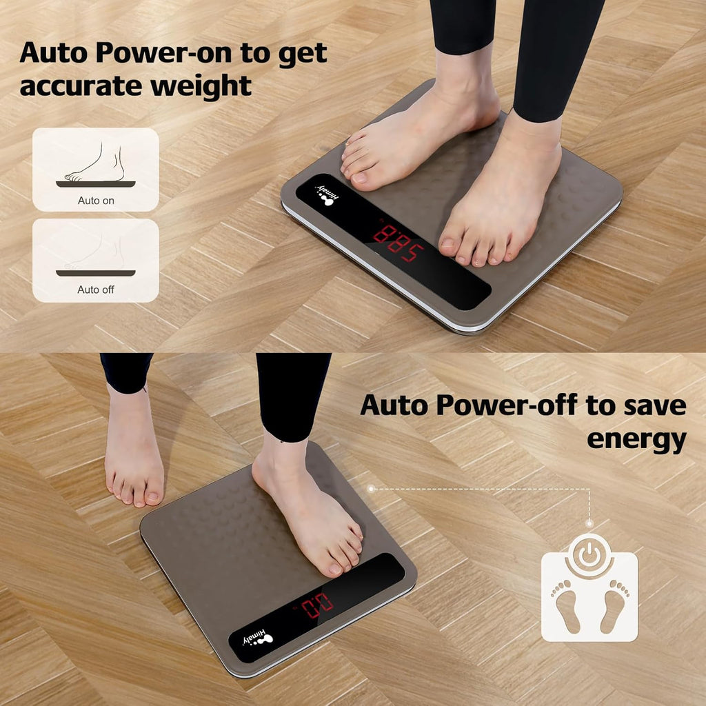 himaly Digital Body Weight Scale Bathroom Scale Step-On Technology LCD Display 400 lb

