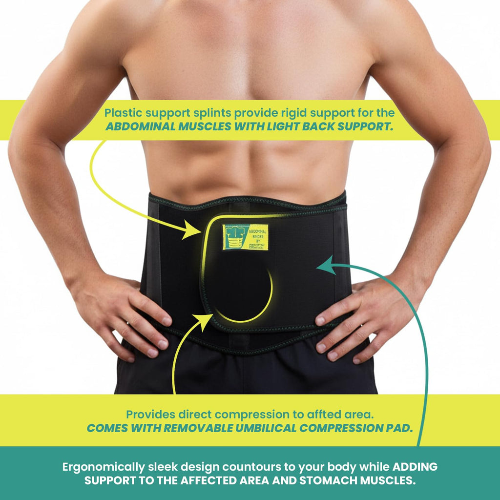 Everyday Medical Umbilical Hernia Belt for Men & Women Abdominal Binder

