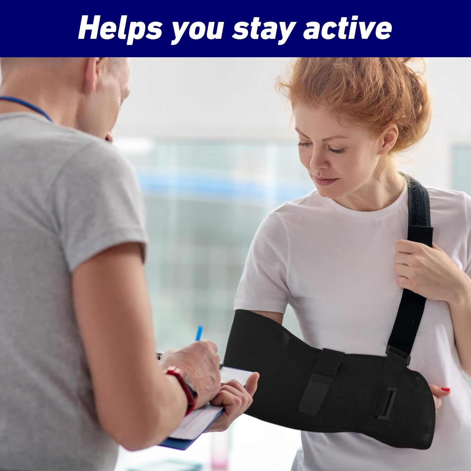 Neo-G Breathable Arm Sling with Adjustable Straps, Class 1 Medical Device

