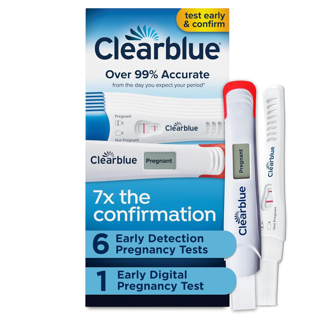 Clearblue Early Pregnancy Test Kit with Digital Results and hCG Tests, At-Home