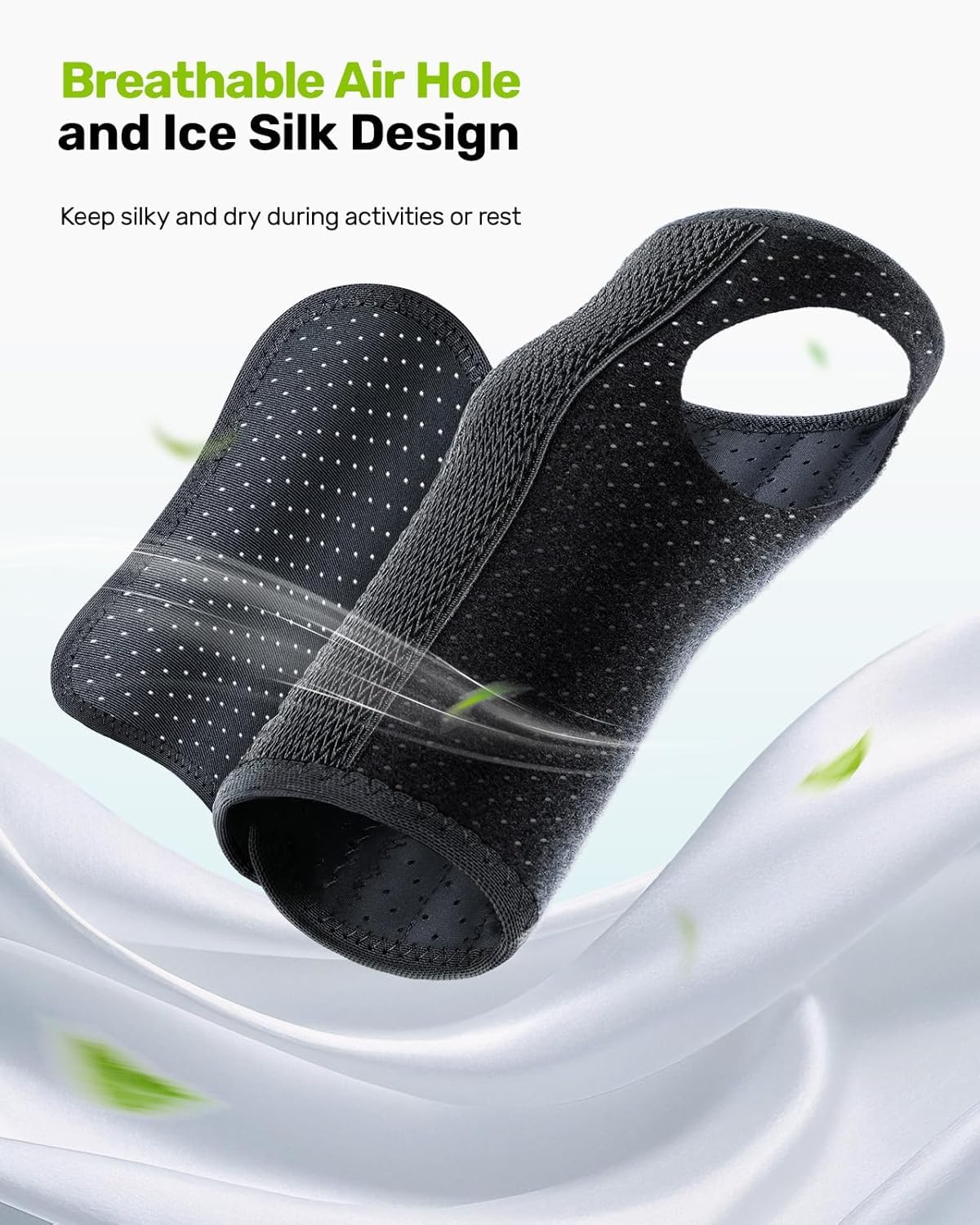 Rakiie 2-Pack Carpal Tunnel Wrist Braces, Adjustable Wrist Support Splint

