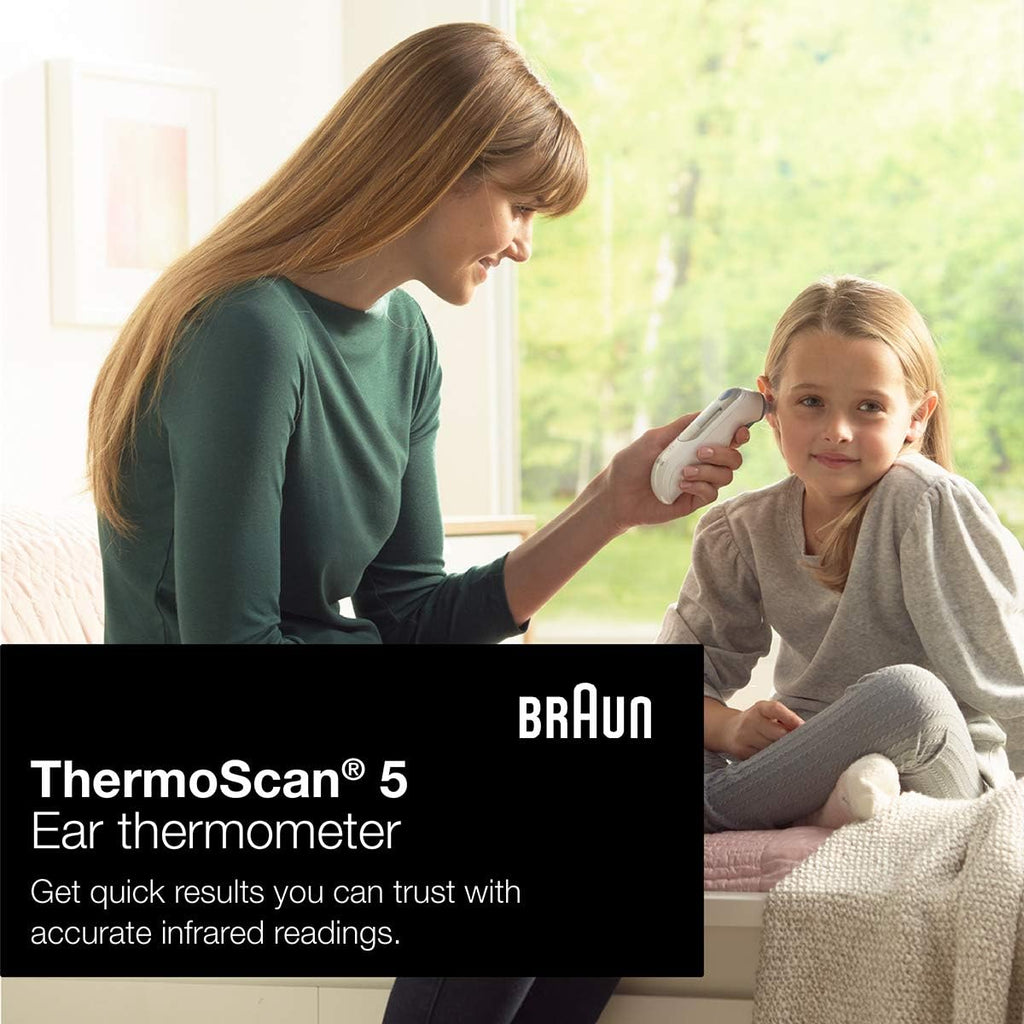 Braun ThermoScan 5 Digital Ear Thermometer with ExacTemp Stability Indicator

