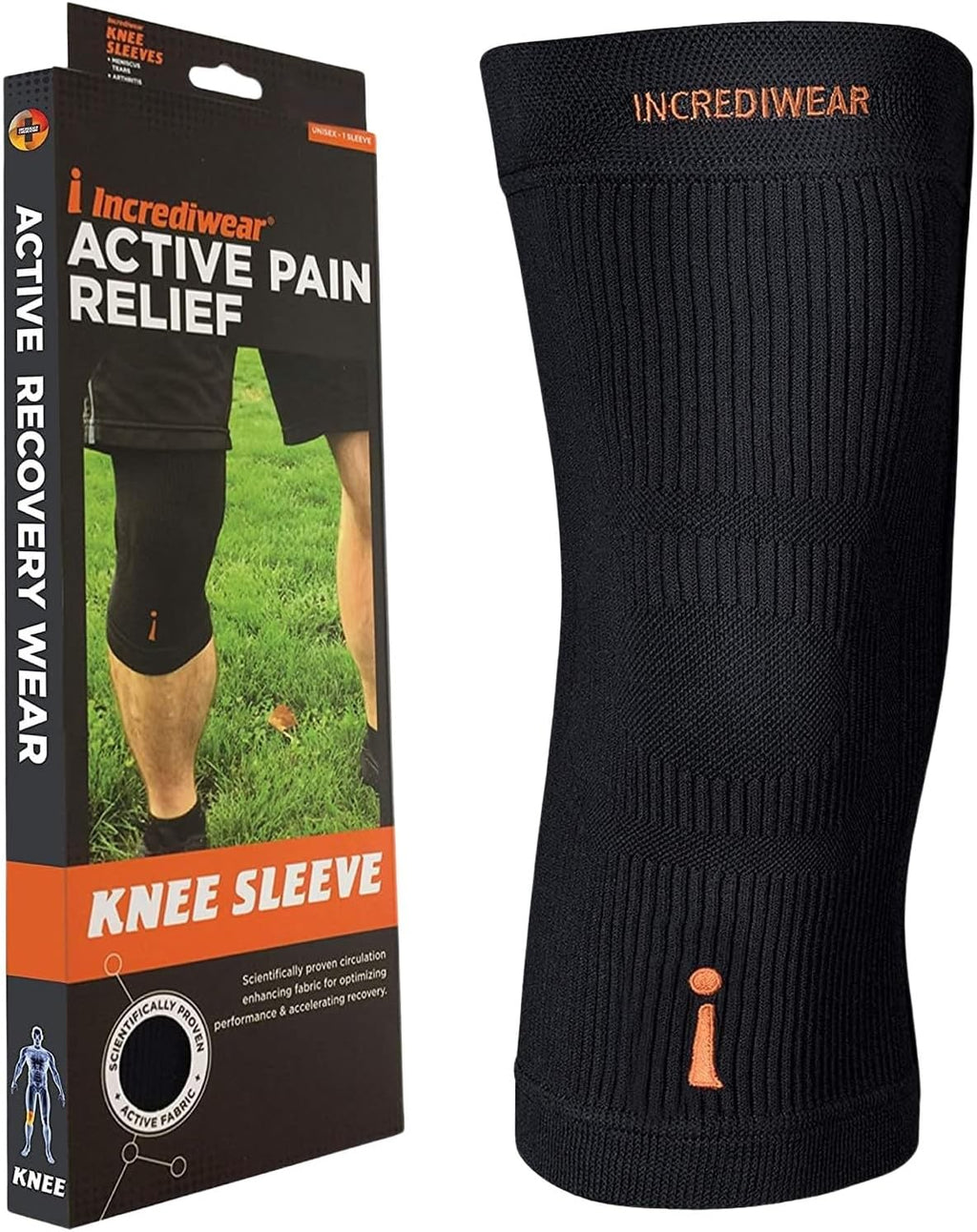 Incrediwear Knee Sleeve with Infrared Compression for Knee Pain Relief and Support

