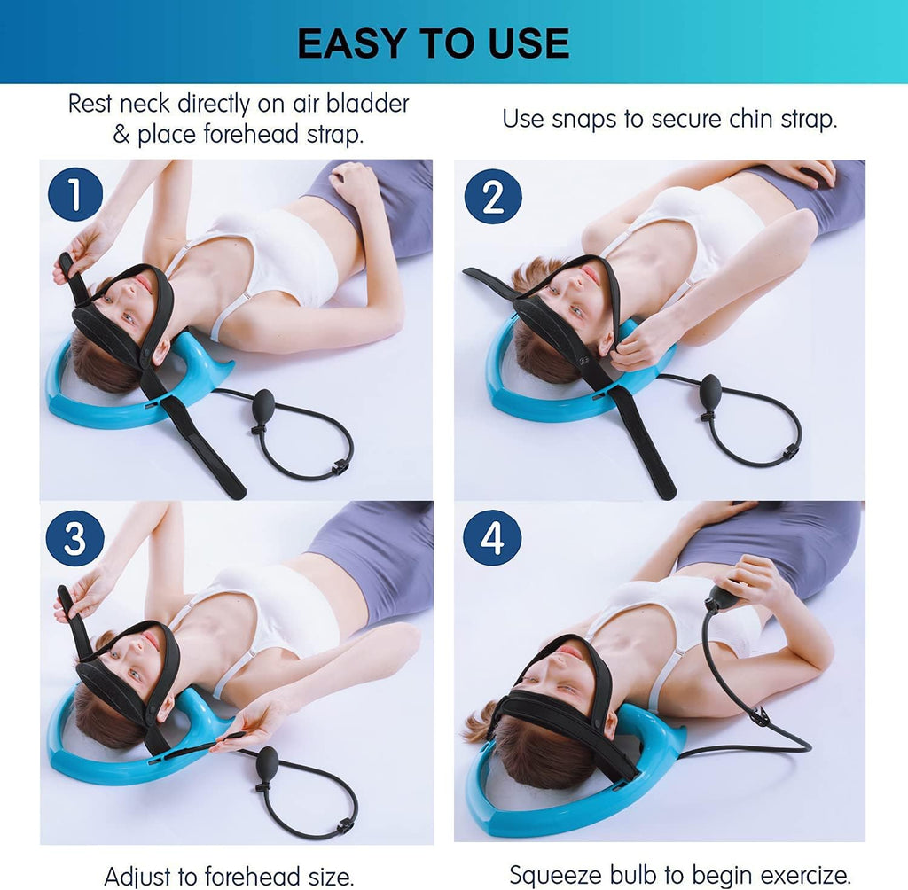 ECOGUN Neck Posture Corrector Cervical Spine Traction Pump

