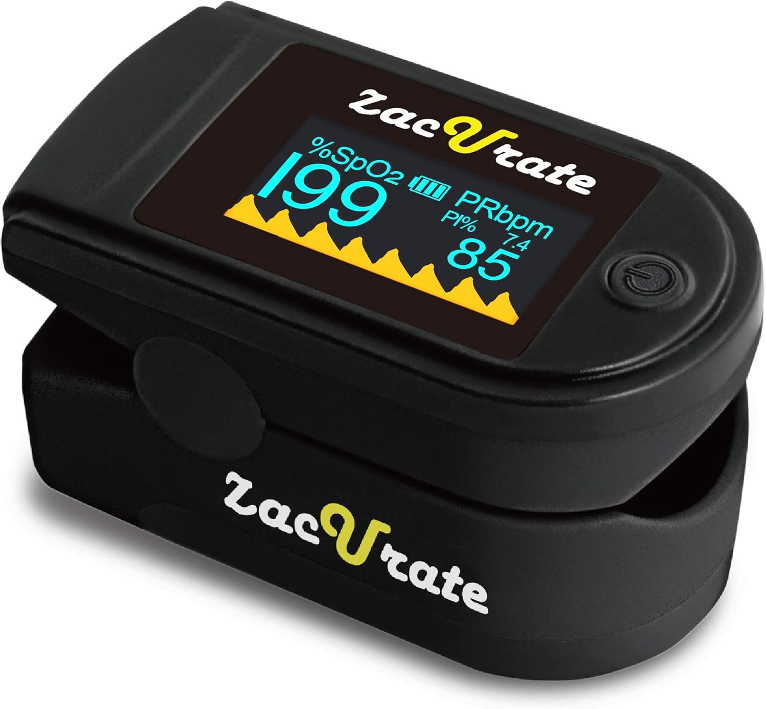 Zacurate 500C Elite Fingertip Pulse Oximeter with Silicon Cover, Batteries & Lanyard

