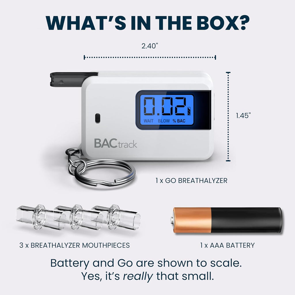 BACtrack Go Keychain Breathalyzer Portable Pocket Alcohol Tester

