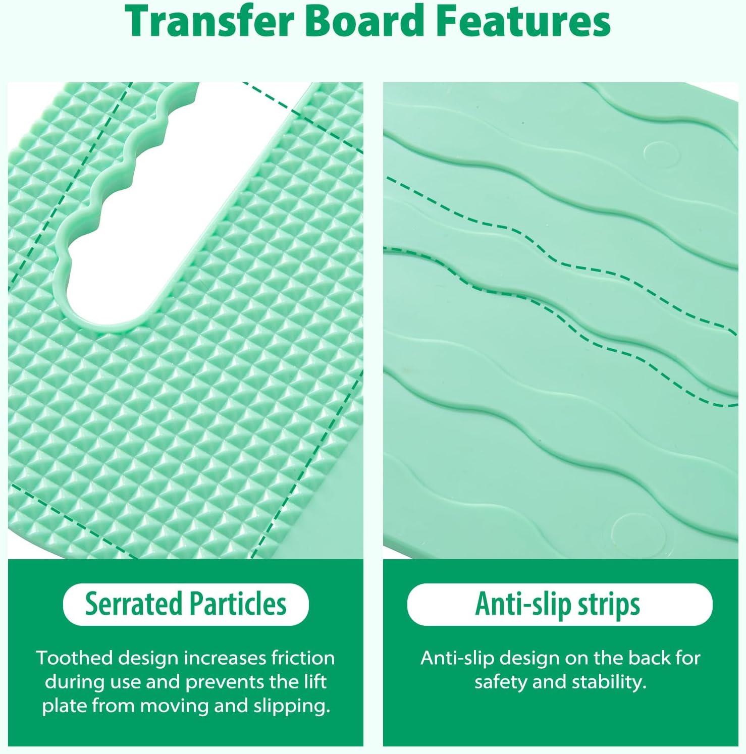 Transfer Board with Slide Sheet for Wheelchair Transfers, Slide Assist, FSA Eligible


