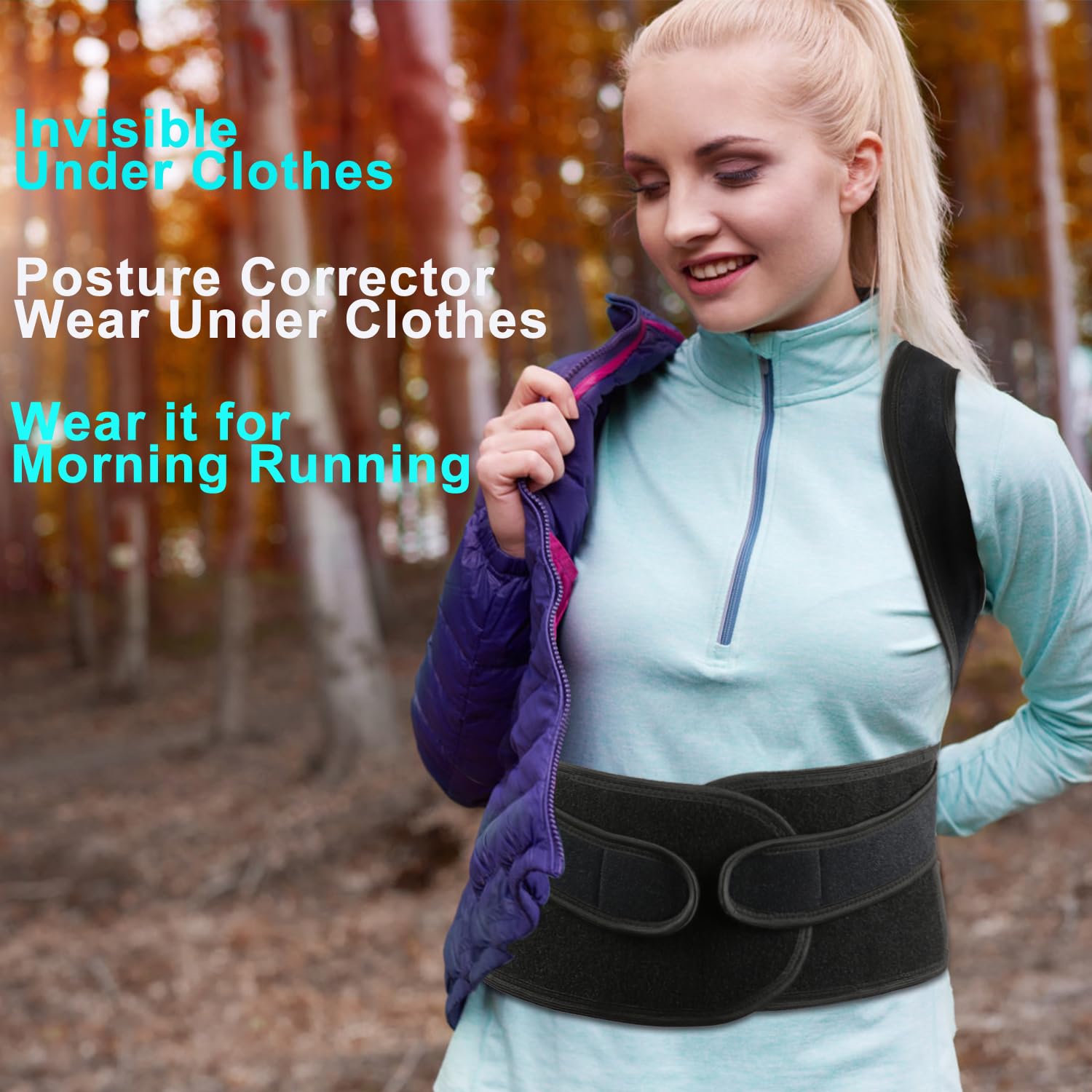 PAZAPO Posture Corrector Back Brace for Men and Women, Upper and Lower Lumbar Support

