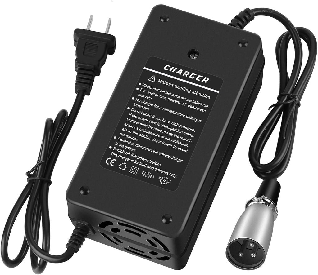 24V 5A Lead-Acid Battery Charger for Mobility Scooter and Power Chair, 3-Pin XLR

