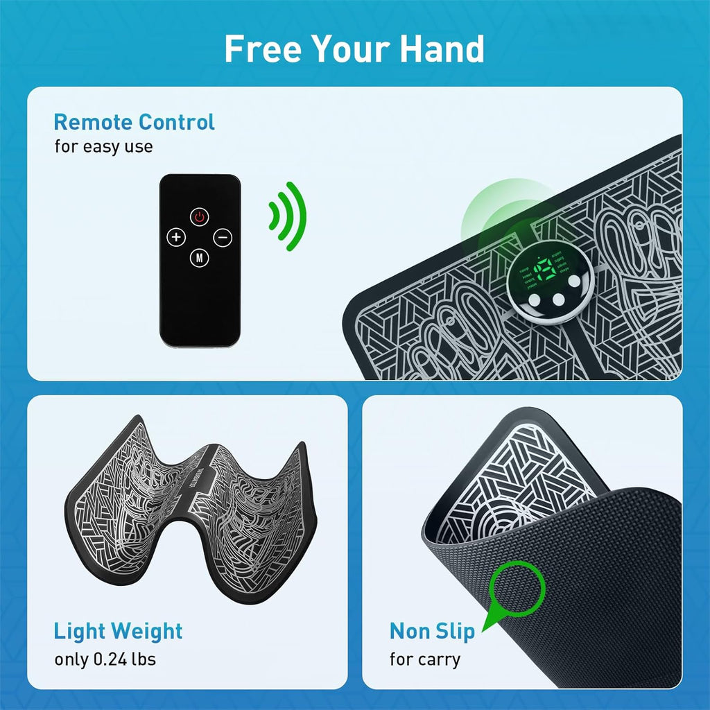 Phixnozar Electric Foot Massager Mat for Feet and Calves

