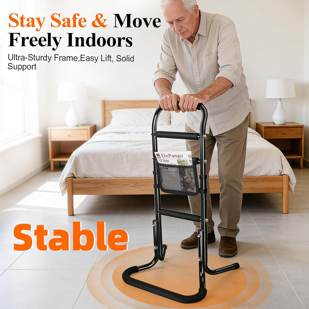 DePango Stand Assist Aid for Elderly, Adjustable Aluminum Walking Support

