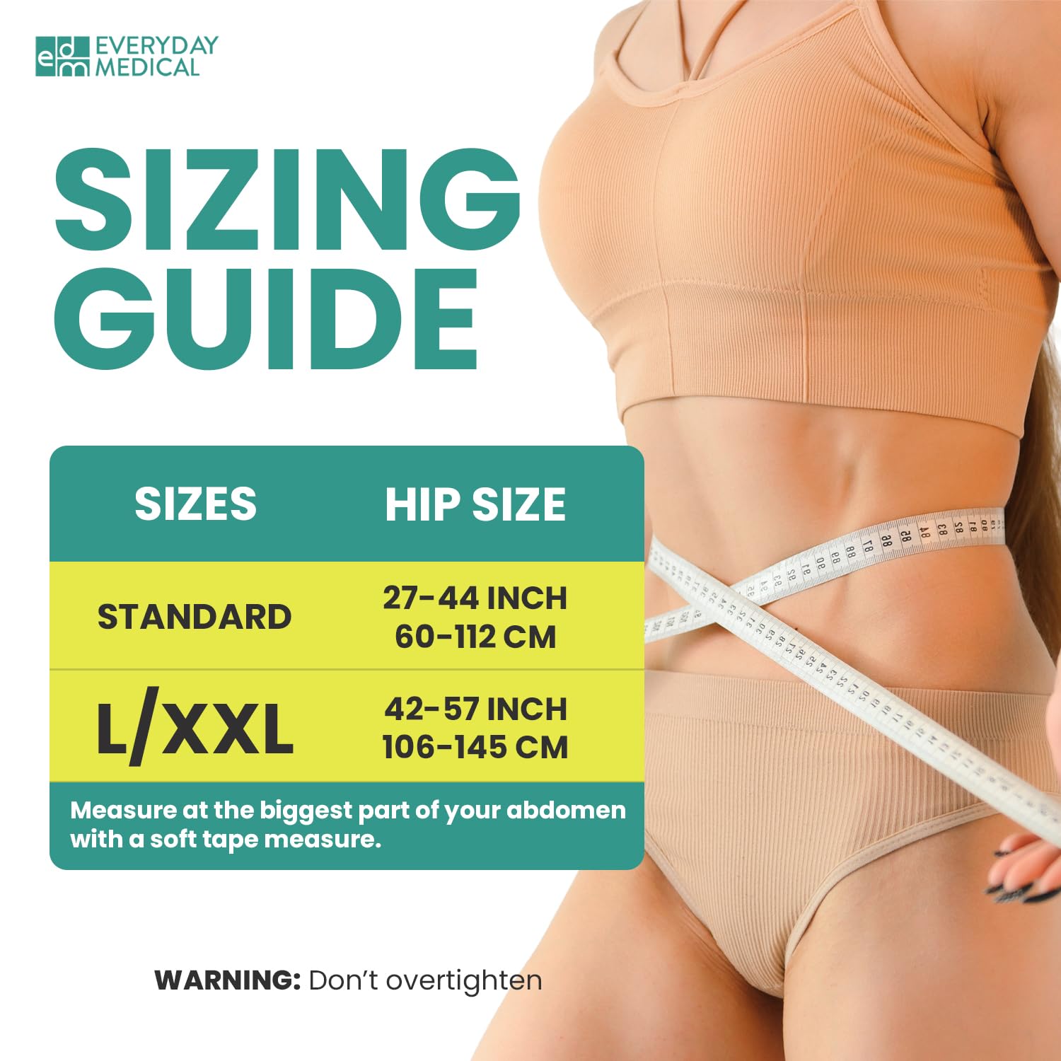 Everyday Medical Umbilical Hernia Belt for Men & Women Abdominal Binder

