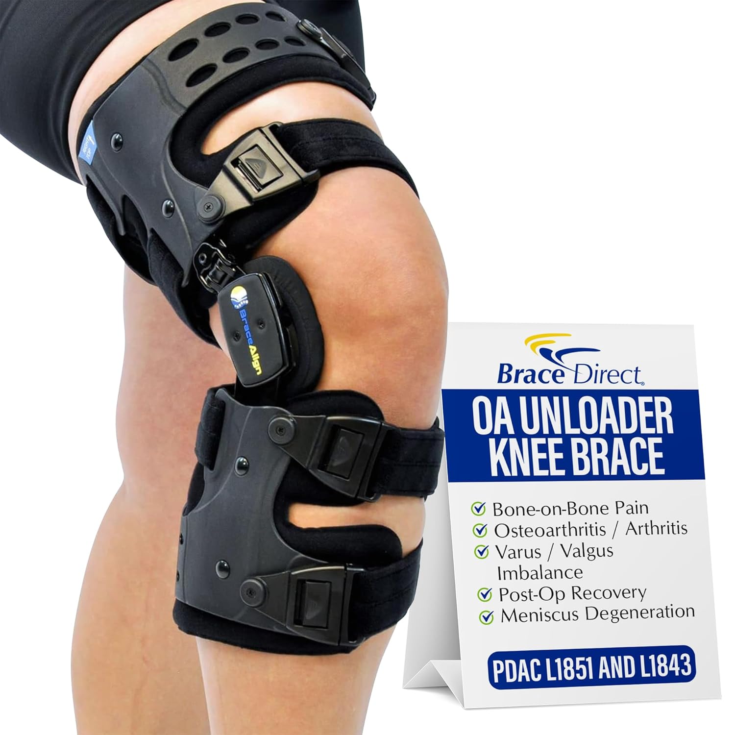OA ROM Unloader Brace - Adjustable Offloading for Osteoarthritis L1843 L1851

