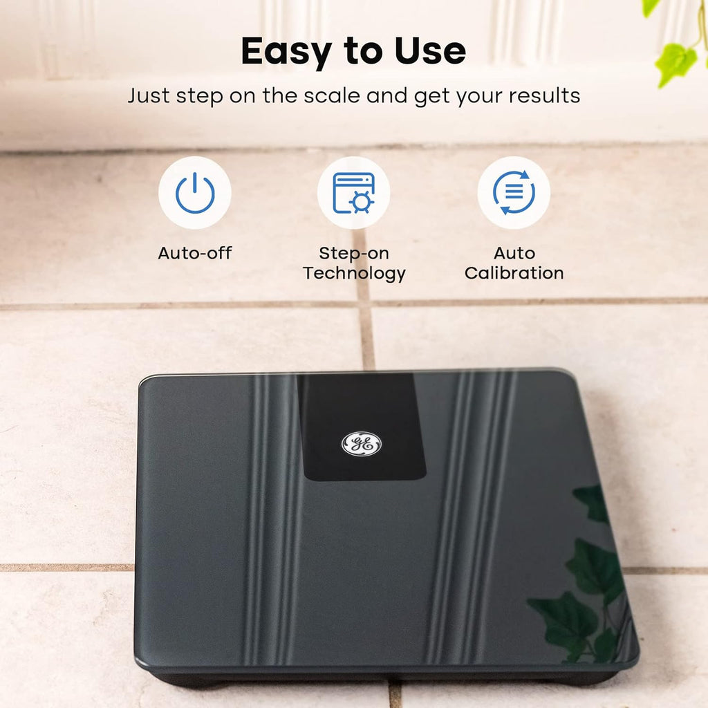 GE Digital Bathroom Scale for Body Weight with Bluetooth, 500 lb Capacity

