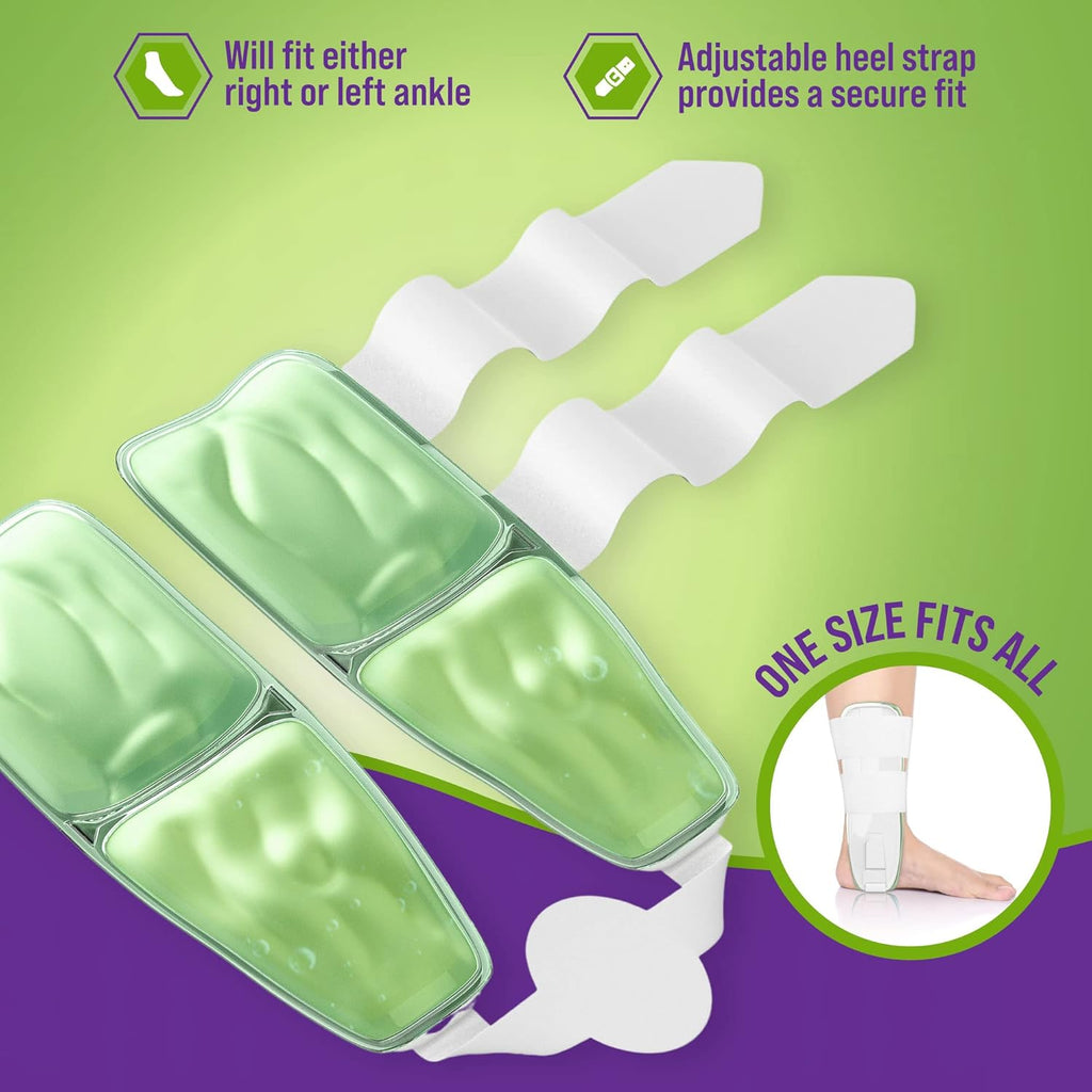 MARS WELLNESS Air Gel Ankle Stirrup Brace with Cold Therapy for Stabilized Support


