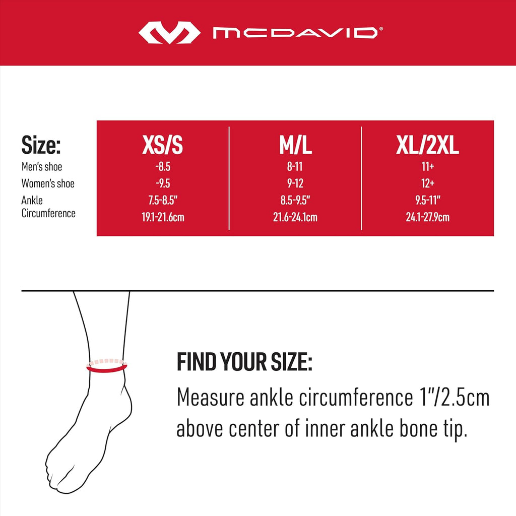 McDavid Low Profile Lace-Free Ankle Brace, Phantom Rear-Entry Support for Basketball

