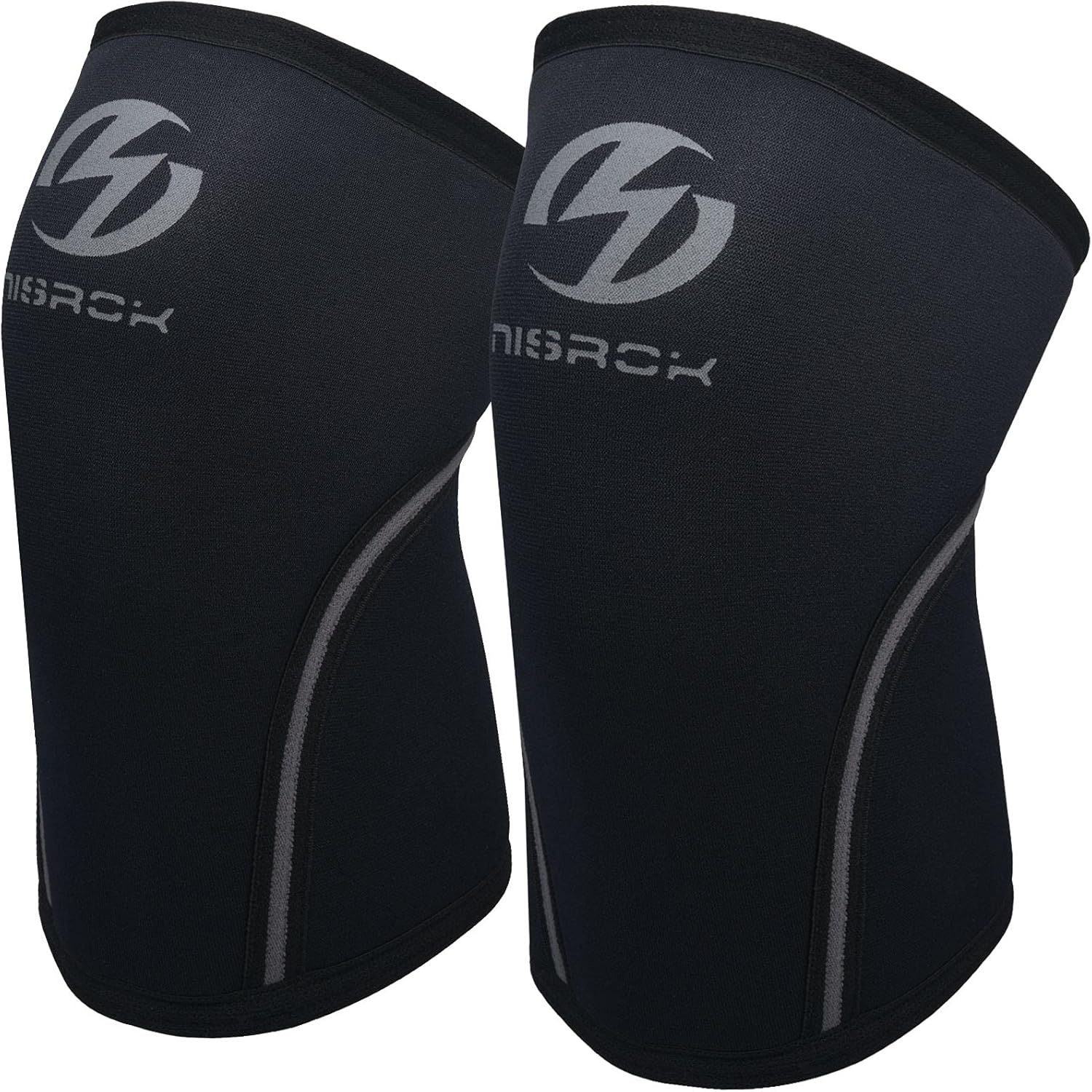 Nisrok 7mm Neoprene Compression Knee Sleeves, Support for Training & Weightlifting

