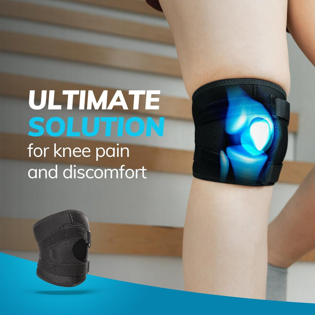 BraceAbility Patella Knee Brace Stabilizer for Kneecap Tracking, Pain Relief

