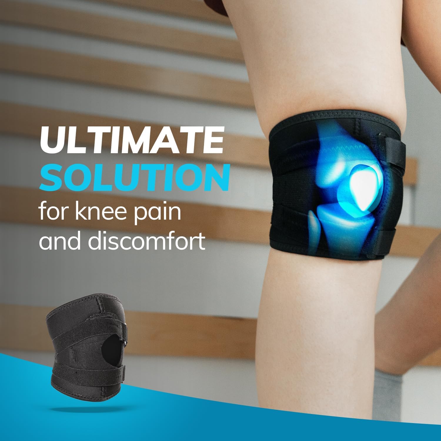 BraceAbility Patella Knee Brace Stabilizer for Kneecap Tracking, Pain Relief

