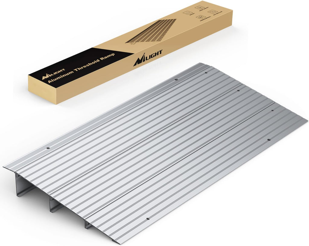 Nilight Door Threshold Ramp Portable Aluminum Wheelchair Access for Entryways

