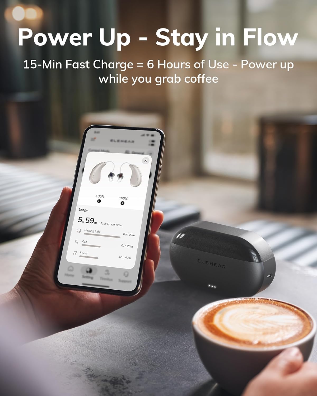 ELEHEAR Beyond Pro OTC Bluetooth Hearing Aids with VocClear 2.0 and App

