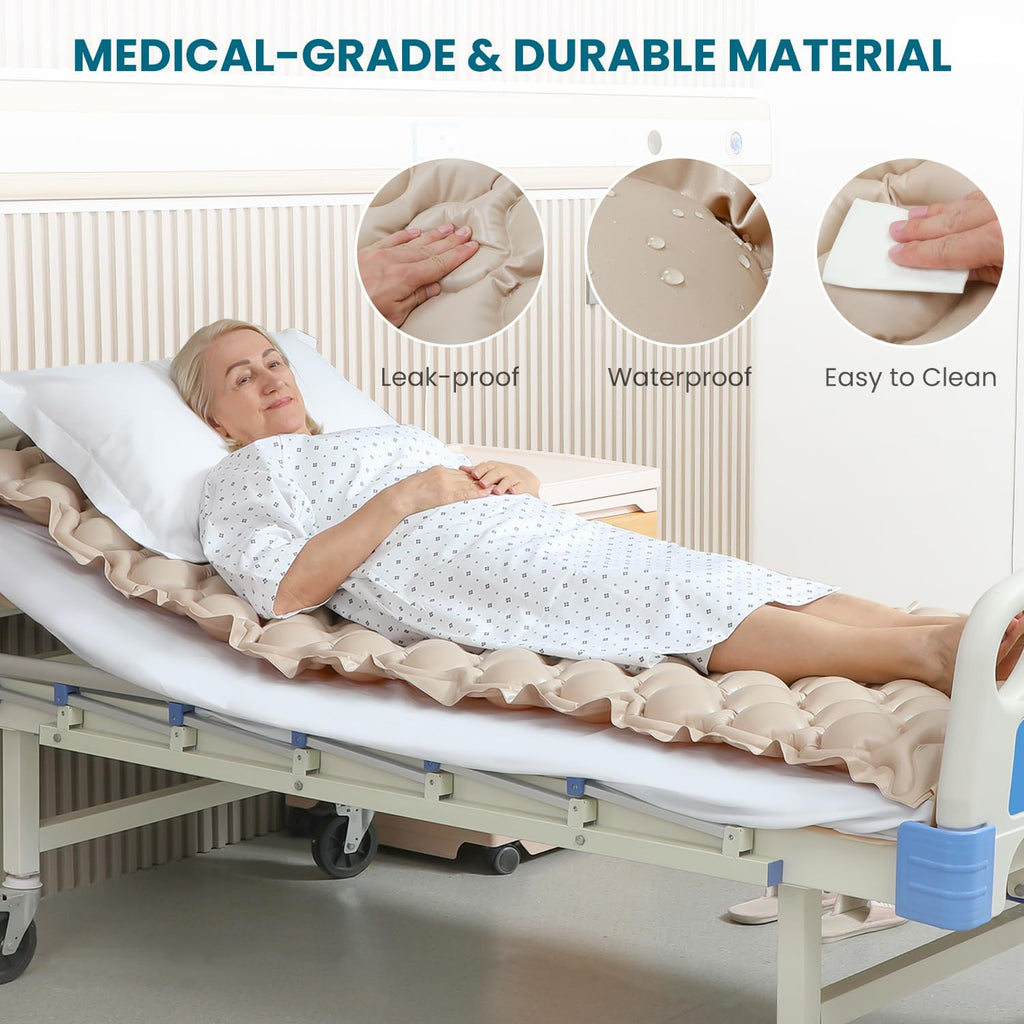 Kekoy Alternating Air Pressure Mattress Pad, Hospital Bed Sore Prevention, Waterproof

