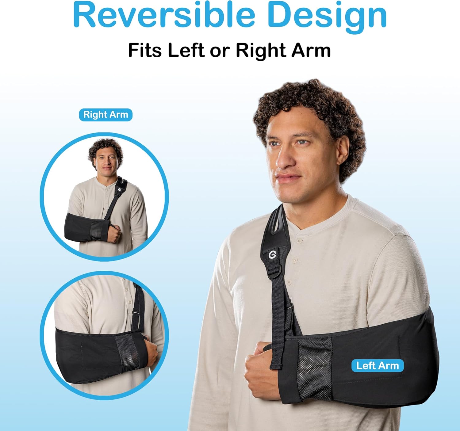 HealJoy Pro Arm Sling with Split-Strap Support, Breathable Mesh Shoulder Brace

