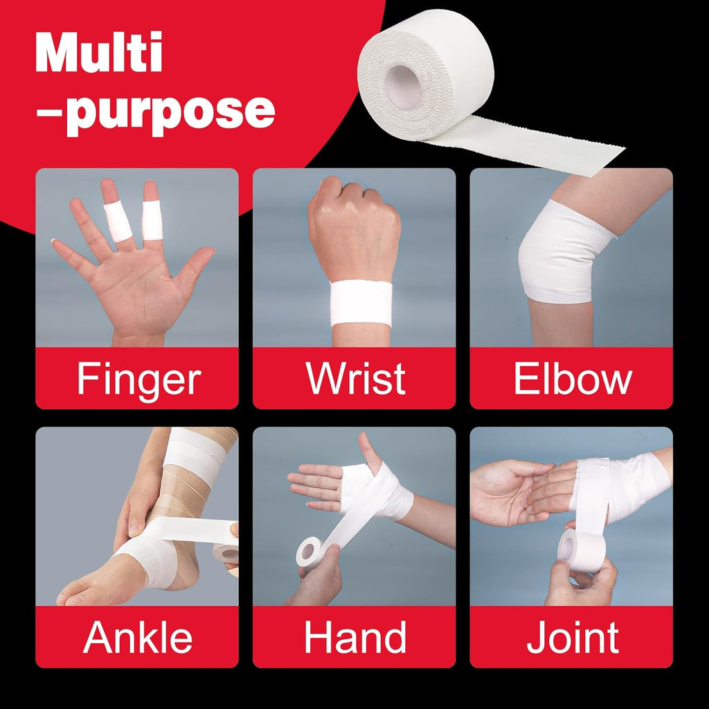 AZEN Athletic Sports Tape, Medical Grade Cotton, Latex-Free, Easy Tear

