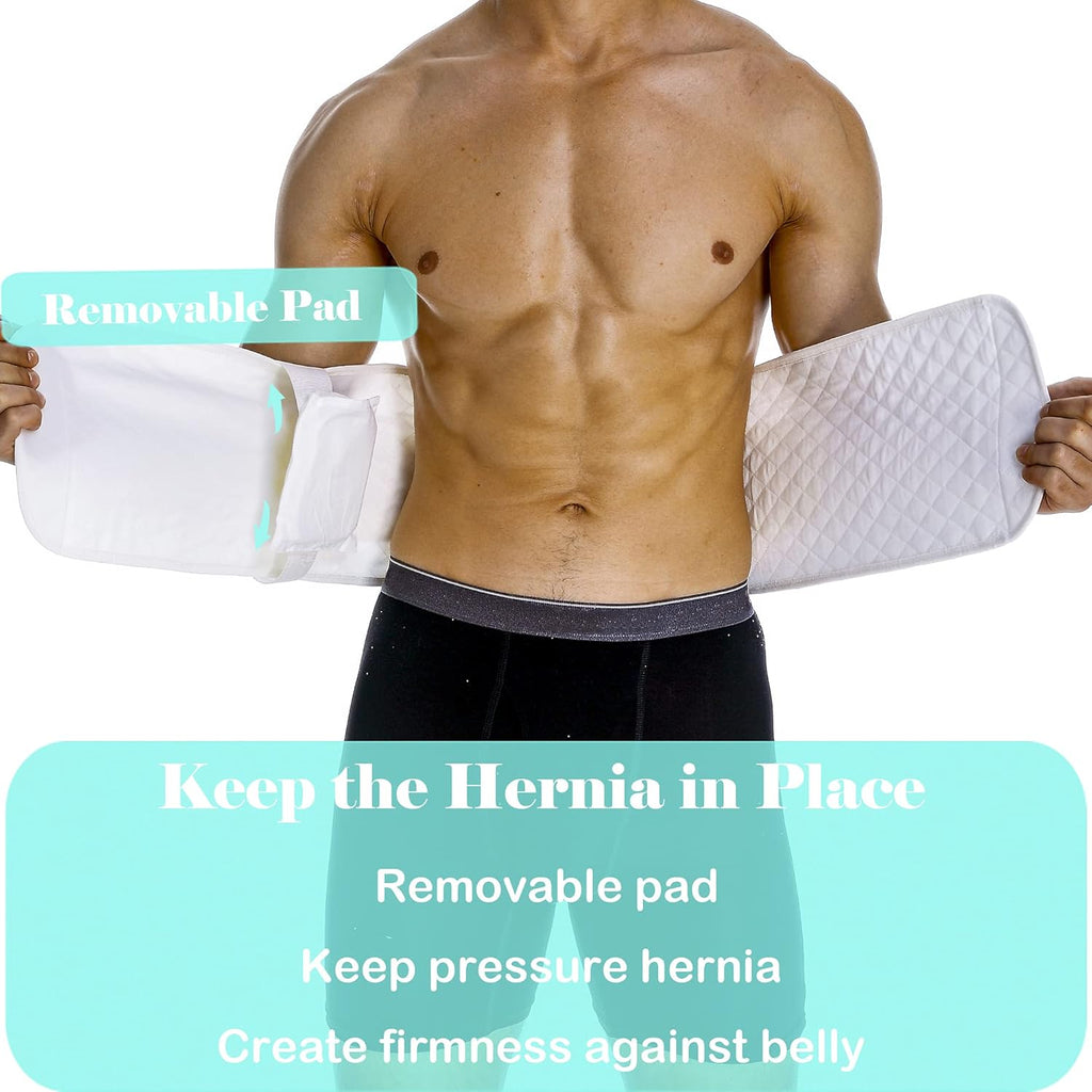 Hernia Belt for Men Abdominal Support Surgical Belly Binder Stomach Wrap

