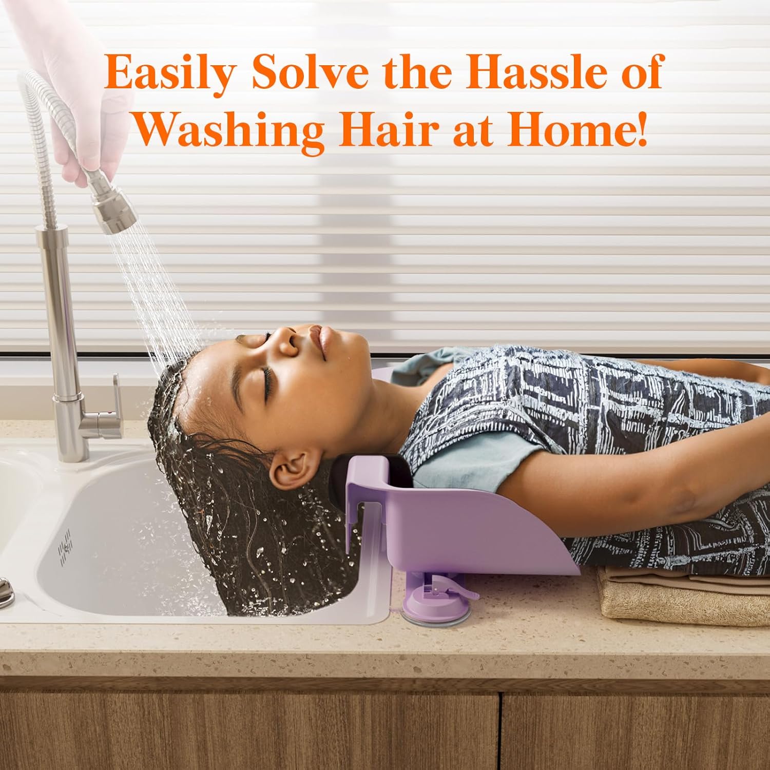 Lifewit Hair Washing Station for Kids with Neck Support, Sink or Bathtub Basin

