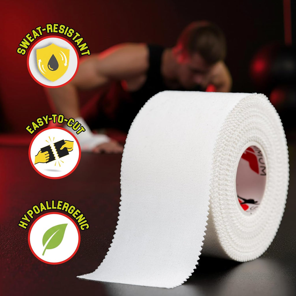 Summum Fit Athletic Tape for Wrist and Ankle Support, Latex-Free, No Residue

